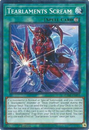 Tearlaments Scream (DABL-EN058) - Darkwing Blast 1st Edition Darkwing Blast Yugioh Single  Squirtle Squad Card Shop.