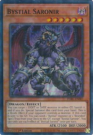 Bystial Saronir (DABL-EN007) - Darkwing Blast 1st Edition Darkwing Blast Yugioh Single  Squirtle Squad Card Shop.