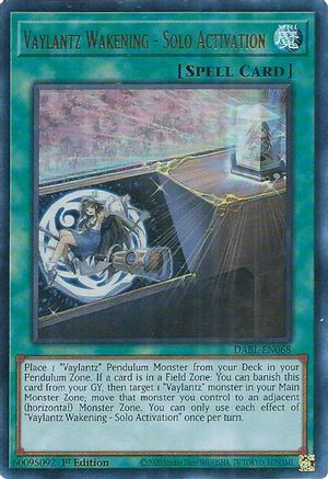Vaylantz Wakening - Solo Activation (DABL-EN068) - Darkwing Blast 1st Edition Darkwing Blast Yugioh Single  Squirtle Squad Card Shop.