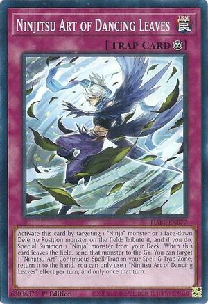 Ninjitsu Art of Dancing Leaves (DABL-EN077) - Darkwing Blast 1st Edition Darkwing Blast Yugioh Single  Squirtle Squad Card Shop.