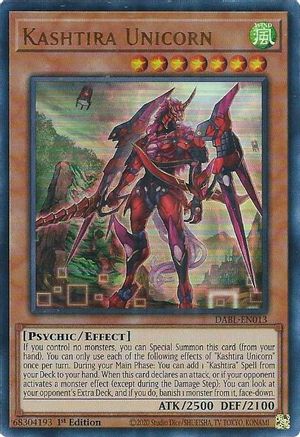Kashtira Unicorn (DABL-EN013) - Darkwing Blast 1st Edition Darkwing Blast Yugioh Single  Squirtle Squad Card Shop.