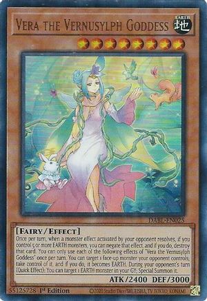Vera the Vernusylph Goddess (DABL-EN025) - Darkwing Blast 1st Edition Darkwing Blast Yugioh Single  Squirtle Squad Card Shop.