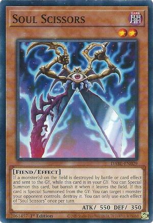 Soul Scissors (DABL-EN029) - Darkwing Blast 1st Edition Darkwing Blast Yugioh Single  Squirtle Squad Card Shop.