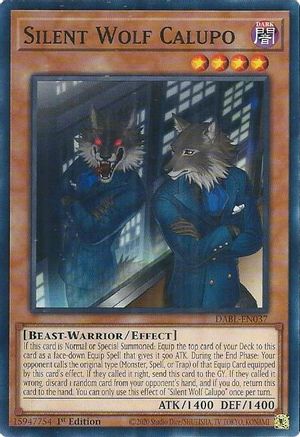 Silent Wolf Calupo (DABL-EN037) - Darkwing Blast 1st Edition Darkwing Blast Yugioh Single  Squirtle Squad Card Shop.