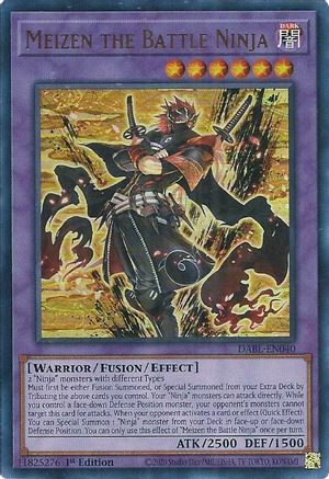 Meizen the Battle Ninja (DABL-EN040) - Darkwing Blast 1st Edition Darkwing Blast Yugioh Single  Squirtle Squad Card Shop.