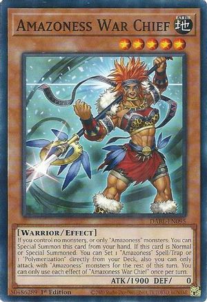 Amazoness War Chief (DABL-EN095) - Darkwing Blast 1st Edition Darkwing Blast Yugioh Single  Squirtle Squad Card Shop.