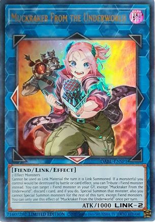 Muckraker From the Underworld (DABL-ENSP1) (DABL-ENSP1) - Darkwing Blast Limited Darkwing Blast Yugioh Single  Squirtle Squad Card Shop.