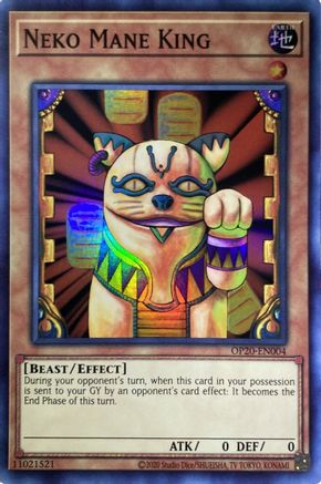 Neko Mane King (OP20-EN004) - OTS Tournament Pack 20 Unlimited OTS Tournament Pack 20 Yugioh Single  Squirtle Squad Card Shop.