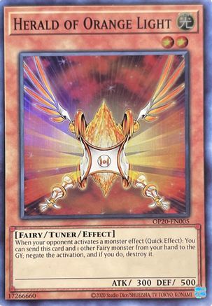 Herald of Orange Light (OP20-EN005) - OTS Tournament Pack 20 Unlimited OTS Tournament Pack 20 Yugioh Single  Squirtle Squad Card Shop.