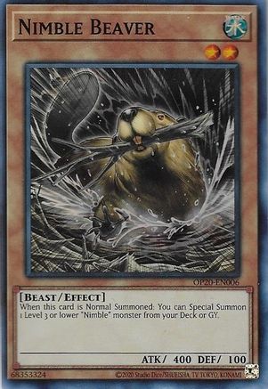 Nimble Beaver (OP20-EN006) - OTS Tournament Pack 20 Unlimited OTS Tournament Pack 20 Yugioh Single  Squirtle Squad Card Shop.