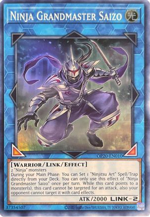 Ninja Grandmaster Saizo (OP20-EN010) - OTS Tournament Pack 20 Unlimited OTS Tournament Pack 20 Yugioh Single  Squirtle Squad Card Shop.