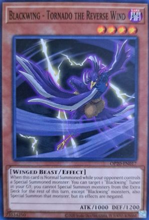 Blackwing - Tornado the Reverse Wind (OP20-EN017) - OTS Tournament Pack 20 Unlimited OTS Tournament Pack 20 Yugioh Single  Squirtle Squad Card Shop.