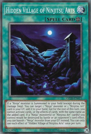 Hidden Village of Ninjitsu Arts (OP20-EN021) - OTS Tournament Pack 20 Unlimited OTS Tournament Pack 20 Yugioh Single  Squirtle Squad Card Shop.