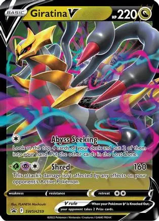 Giratina V SWSH259  - Holofoil SWSH Sword & Shield Promo Cards - Promo SWSH: Sword & Shield Promo Cards Pokemon Single  Squirtle Squad Card Shop.