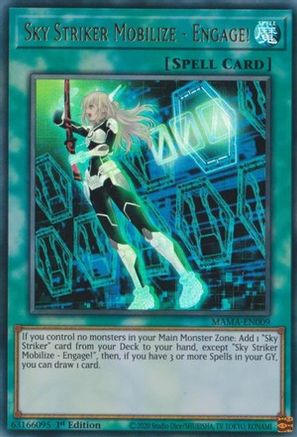Sky Striker Mobilize - Engage! (MAMA-EN009) - Magnificent Mavens 1st Edition Magnificent Mavens Yugioh Single  Squirtle Squad Card Shop.