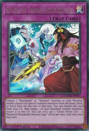 Ghost Meets Girl - A Masterful Mayakashi Shiranui Saga (MAMA-EN015) - Magnificent Mavens 1st Edition Magnificent Mavens Yugioh Single  Squirtle Squad Card Shop.