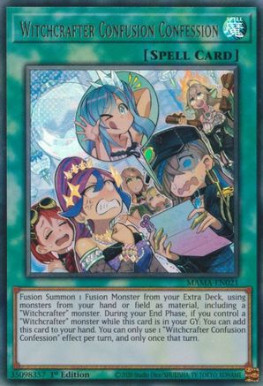 Witchcrafter Confusion Confession (MAMA-EN021) - Magnificent Mavens 1st Edition Magnificent Mavens Yugioh Single  Squirtle Squad Card Shop.