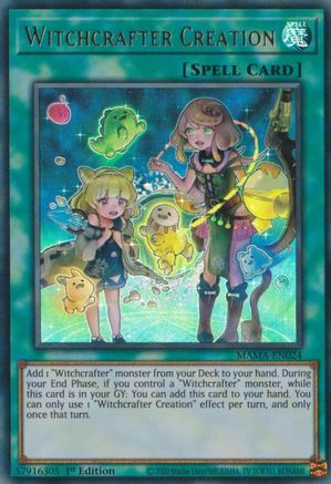 Witchcrafter Creation (MAMA-EN024) - Magnificent Mavens 1st Edition Magnificent Mavens Yugioh Single  Squirtle Squad Card Shop.
