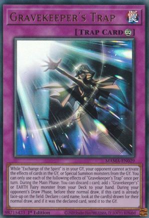 Gravekeeper's Trap (MAMA-EN029) - Magnificent Mavens 1st Edition Magnificent Mavens Yugioh Single  Squirtle Squad Card Shop.