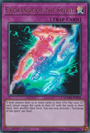 Exchange of the Spirit (MAMA-EN032) - Magnificent Mavens 1st Edition Magnificent Mavens Yugioh Single  Squirtle Squad Card Shop.