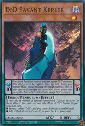 D/D Savant Kepler (MAMA-EN053) - Magnificent Mavens 1st Edition Magnificent Mavens Yugioh Single  Squirtle Squad Card Shop.