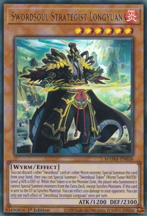 Swordsoul Strategist Longyuan (MAMA-EN036) - Magnificent Mavens 1st Edition Magnificent Mavens Yugioh Single  Squirtle Squad Card Shop.