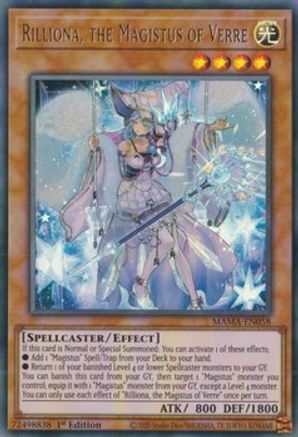 Rilliona, the Magistus of Verre (MAMA-EN058) - Magnificent Mavens 1st Edition Magnificent Mavens Yugioh Single  Squirtle Squad Card Shop.