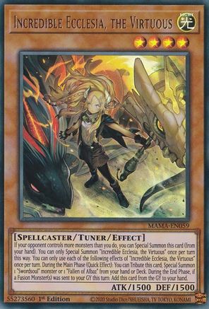 Incredible Ecclesia, the Virtuous (MAMA-EN059) - Magnificent Mavens 1st Edition Magnificent Mavens Yugioh Single  Squirtle Squad Card Shop.