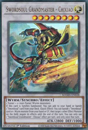 Swordsoul Grandmaster - Chixiao (MAMA-EN038) - Magnificent Mavens 1st Edition Magnificent Mavens Yugioh Single  Squirtle Squad Card Shop.
