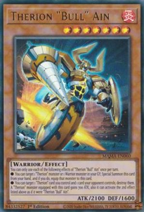 Therion "Bull" Ain (MAMA-EN060) - Magnificent Mavens 1st Edition Magnificent Mavens Yugioh Single  Squirtle Squad Card Shop.