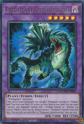 Predaplant Ambulomelides (MAMA-EN065) - Magnificent Mavens 1st Edition Magnificent Mavens Yugioh Single  Squirtle Squad Card Shop.