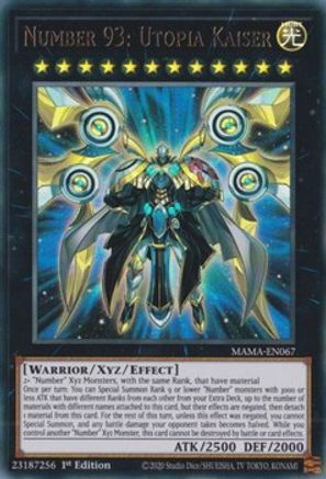 Number 93: Utopia Kaiser (MAMA-EN067) - Magnificent Mavens 1st Edition Magnificent Mavens Yugioh Single  Squirtle Squad Card Shop.