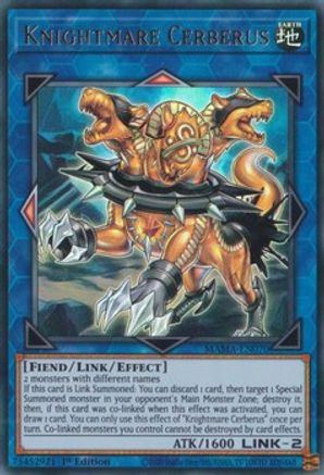 Knightmare Cerberus (MAMA-EN070) - Magnificent Mavens 1st Edition Magnificent Mavens Yugioh Single  Squirtle Squad Card Shop.