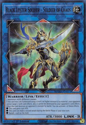 Black Luster Soldier - Soldier of Chaos (MAMA-EN073) - Magnificent Mavens 1st Edition Magnificent Mavens Yugioh Single  Squirtle Squad Card Shop.