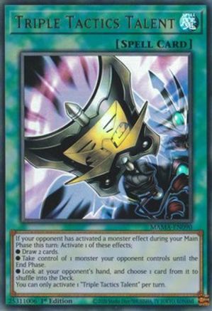 Triple Tactics Talent (MAMA-EN090) - Magnificent Mavens 1st Edition Magnificent Mavens Yugioh Single  Squirtle Squad Card Shop.