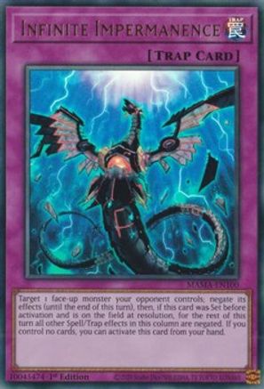 Infinite Impermanence (MAMA-EN100) - Magnificent Mavens 1st Edition Magnificent Mavens Yugioh Single  Squirtle Squad Card Shop.