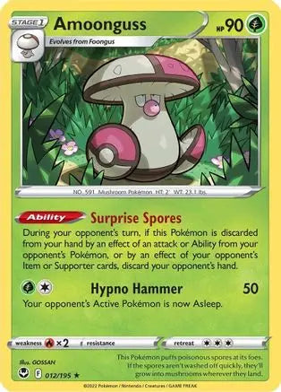 Amoonguss 012  SWSH12 Silver Tempest - Rare