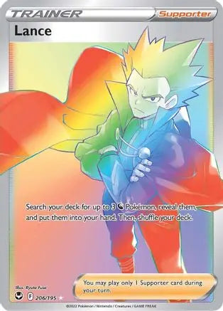 Lance (Secret) 206  - Holofoil SWSH12 Silver Tempest - Secret Rare SWSH12: Silver Tempest Pokemon Single  Squirtle Squad Card Shop.
