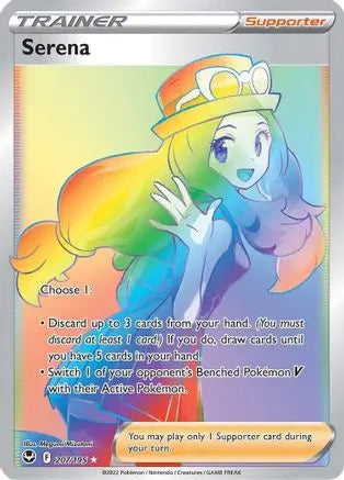 Serena (Secret) 207  - Holofoil SWSH12 Silver Tempest - Secret Rare SWSH12: Silver Tempest Pokemon Single  Squirtle Squad Card Shop.