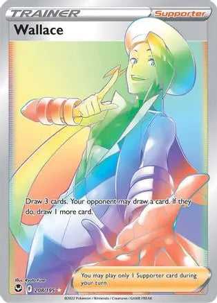 Wallace (Secret) 208  - Holofoil SWSH12 Silver Tempest - Secret Rare SWSH12: Silver Tempest Pokemon Single  Squirtle Squad Card Shop.