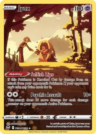 Jynx TG04  - Holofoil SWSH12 Silver Tempest Trainer Gallery - Ultra Rare SWSH12: Silver Tempest Trainer Gallery Pokemon Single  Squirtle Squad Card Shop.