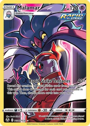 Malamar TG06  - Holofoil SWSH12 Silver Tempest Trainer Gallery - Ultra Rare SWSH12: Silver Tempest Trainer Gallery Pokemon Single  Squirtle Squad Card Shop.