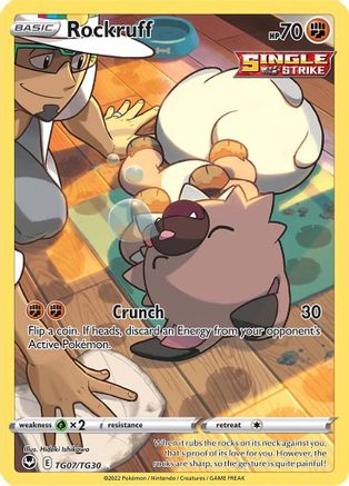 Rockruff TG07 - (H) SWSH12 Silver Tempest Trainer Gallery - UR
