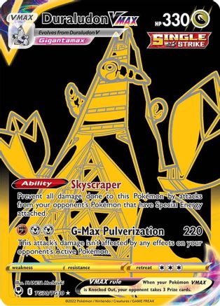 Duraludon VMAX TG30/TG30 - Gold Secret Rare Silver Tempest Trainer Gallery - Pokémon TCG Card