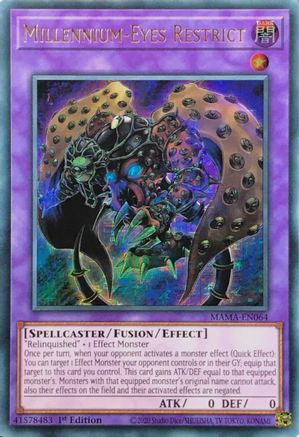Millennium-Eyes Restrict (Ultra Pharaoh's Rare) (MAMA-EN064) - Magnificent Mavens 1st Edition Magnificent Mavens Yugioh Single  Squirtle Squad Card Shop.