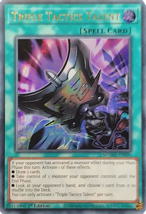 Triple Tactics Talent (Ultra Pharaoh's Rare) (MAMA-EN090) - Magnificent Mavens 1st Edition Magnificent Mavens Yugioh Single  Squirtle Squad Card Shop.