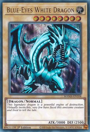 Blue-Eyes White Dragon (Ultra Pharaoh's Rare) (MAMA-EN104) - Magnificent Mavens 1st Edition Magnificent Mavens Yugioh Single  Squirtle Squad Card Shop.
