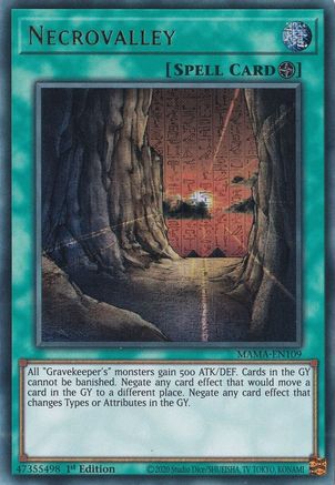 Necrovalley (Ultra Pharaoh's Rare) (MAMA-EN109) - Magnificent Mavens 1st Edition Magnificent Mavens Yugioh Single  Squirtle Squad Card Shop.