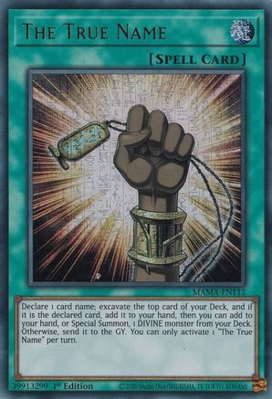 The True Name (Ultra Pharaoh's Rare) (MAMA-EN113) - Magnificent Mavens 1st Edition Magnificent Mavens Yugioh Single  Squirtle Squad Card Shop.
