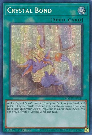 Crystal Bond (Secret Pharaoh's Rare) (MAMA-EN114) - Magnificent Mavens 1st Edition Magnificent Mavens Yugioh Single  Squirtle Squad Card Shop.